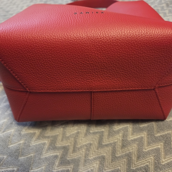 Danier Red Leather Handbag - Picture 8 of 8